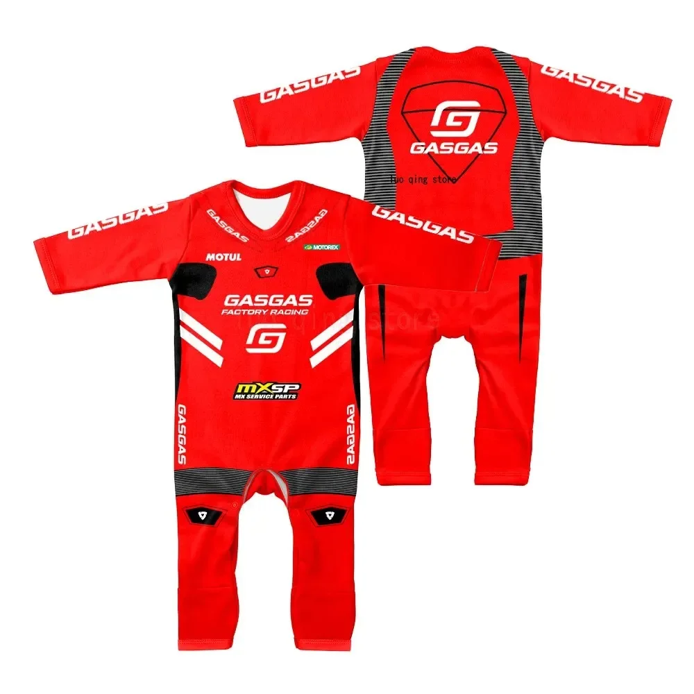 2024 New Spring Autumn Hot Sale Baby Cotton Jumpsuit MOTO GP Baby Boys Girls Romper GASGAS Team Outd 2