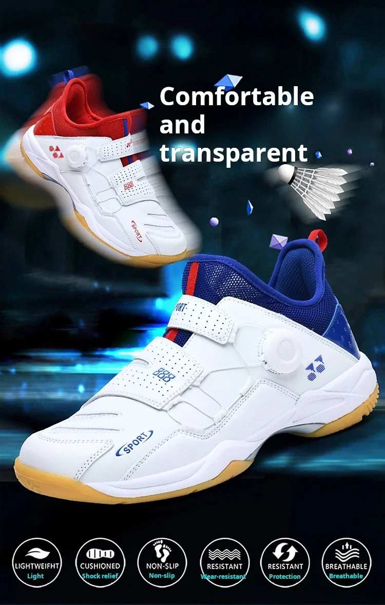 Description Picture 4 of itemBadminton Shoes Court Tennis Sneakers for Training Volleyball Indoor Outdoor Professional Men Women Breathable Sport Big Size