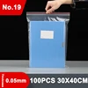 100P Self-sealing Pocket Zipper Lock Plastic Bag Can Be Repeatedly Closed Transparent Storage Fresh-keeping Packaging Bag 0.05mm 4