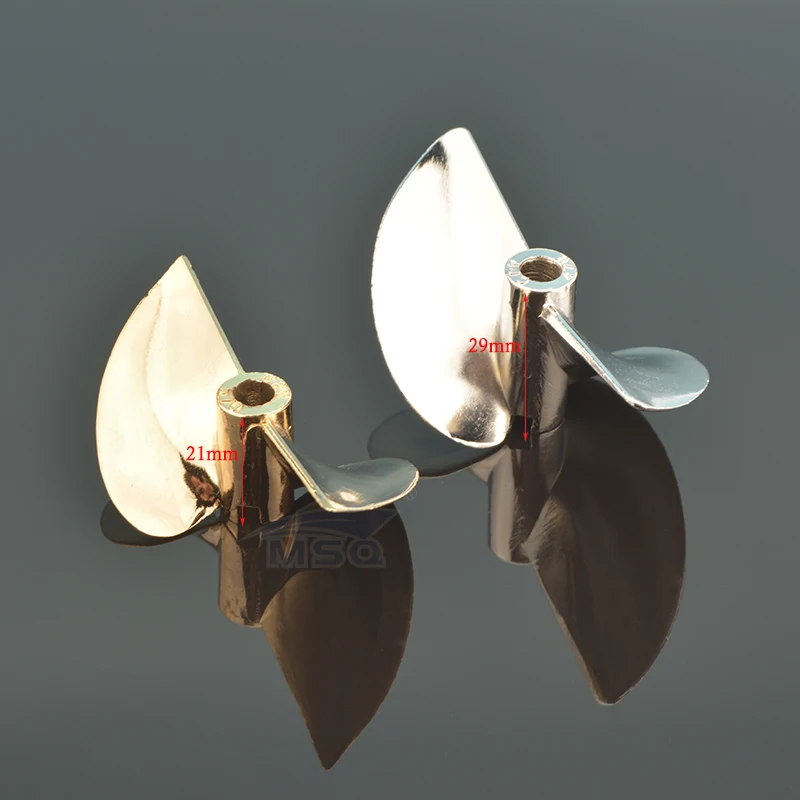 NA RC Boat Elice 4 Mm Shaft 3 Valvole 36 Mm 1.4 P/D Fan Shape Alloy Alluminio CCW Rotating Helice Props For RC Boat, 1 Pz - Foto 11