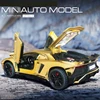 1:32 Electroplated Lamborghini SVJ LP750 Super Car Model with Sound Light Children Boy Diecast Toy Vehicle Miniature Voiture 2