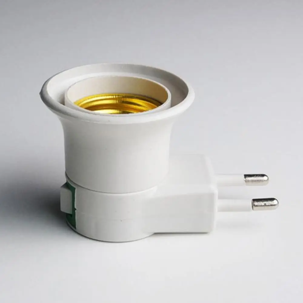 Lamp Bulb Holder Lamp Holder Lamp Base Socket Converter Lamp Socket Adapter EU Plug E27 Screw With On-Off Switch for CFL