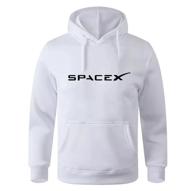 Men's Hoodies Space X Print Sports Fitness Sportswear Sweatshirts Loose Hip Hop Style Fashion Women Trainning Exercise Sweaters