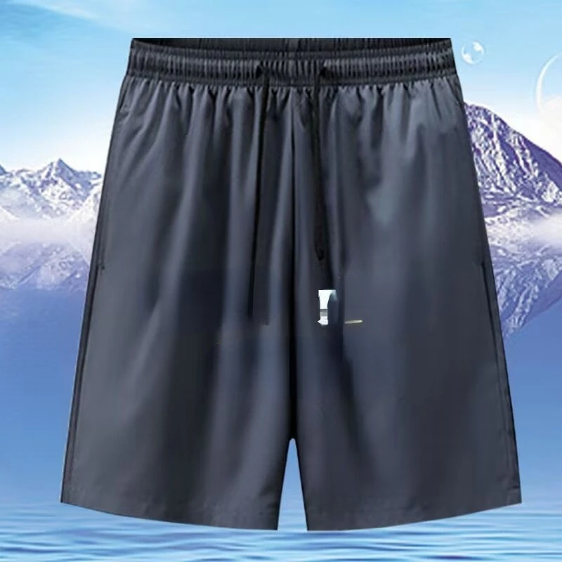 

New Shorts Men's Cool Summer Fashion Breathable Casual Shorts Men Loose Quick Dry Shorts Male Ice Silk Sweatpants Shorts P25