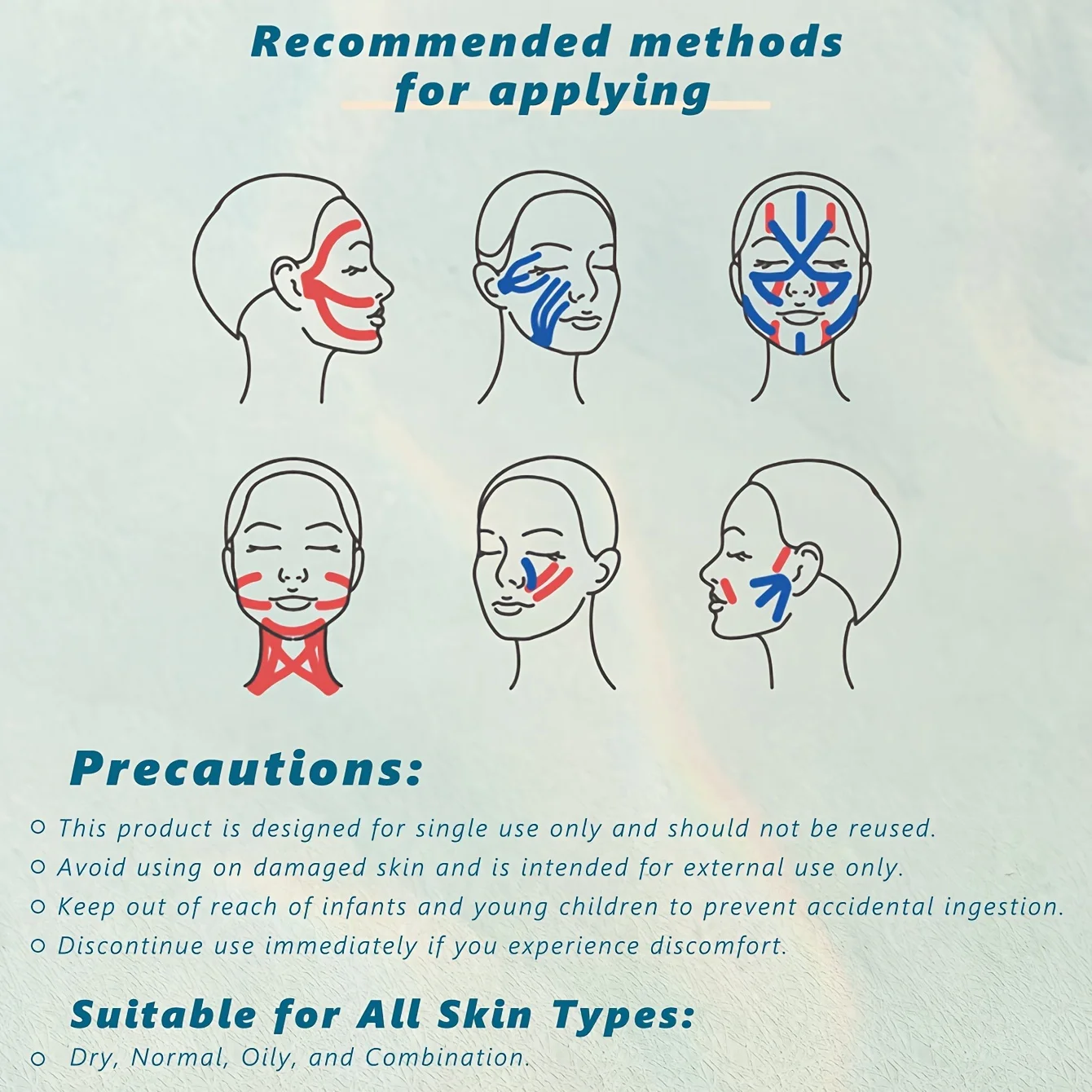 V Line Lifting Tape:High Elasticity,Breathable, Suitable for Eye,  Nasolabial Folds-Facial Correction Stickers -0.98*196.85 inch 3