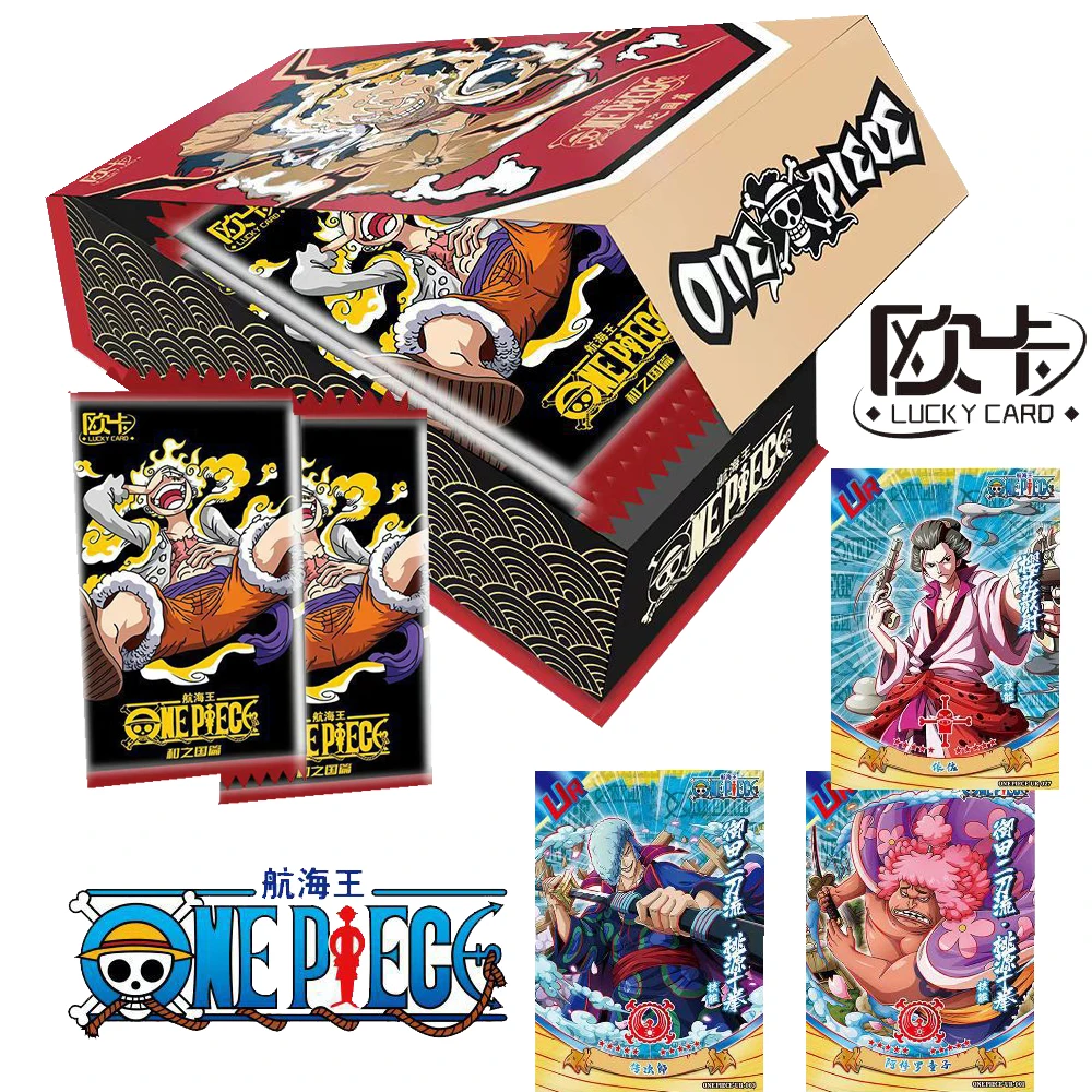 

Wholesale One Piece Cards Collection for Children The Adventure Story of Pirates Rare Limited Cards Hobby Friends Birthday Gifts
