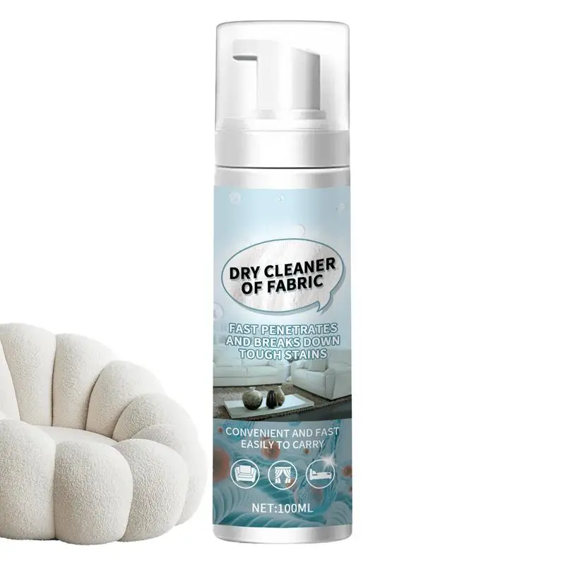 Dry Foam Cleaner Rinse-Free Laundry Bubble Cleaner Bubble Foam For Stubborn Stains Fabric Furniture Car Carpet