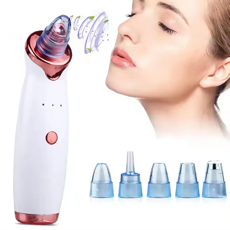 Household Beauty Pore Cleaner Blackhead Removal Face Vacuum Extractor Tool Set Kit Blackhead Remover