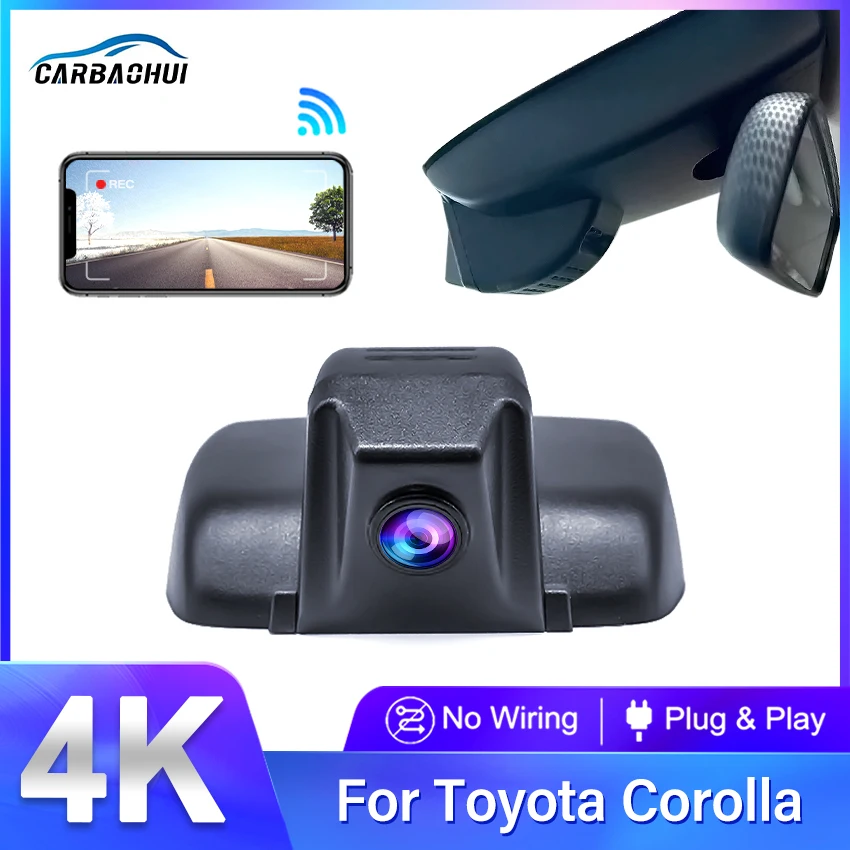 

For Toyota Corolla Altis E210 12th Gen 4K HD Dash Cam for Car Camera Recorder Dashcam WIFI Car Dvr Recording Devices Accessories