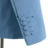 Cenne Des Graoom 2025 New Elegant Blue Suits for Men Metal Side Release Buckle 2 Pieces Set High Quality Wedding Party Dinner 4