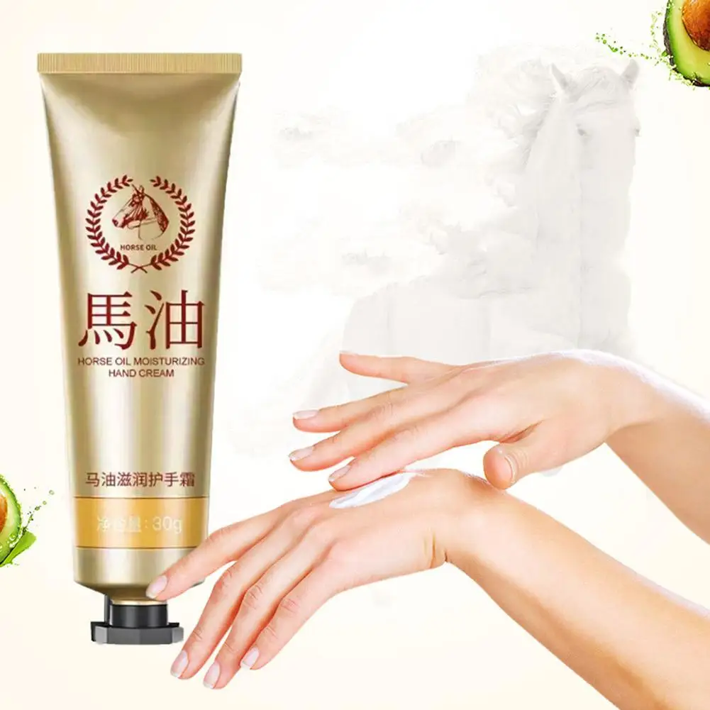 

1pc Moisturizing Horse Oil Hand Cream Preventing Dryness Hydrating Hand Nourishing Hand Care Anti-Cracking Cream Cream L1I9