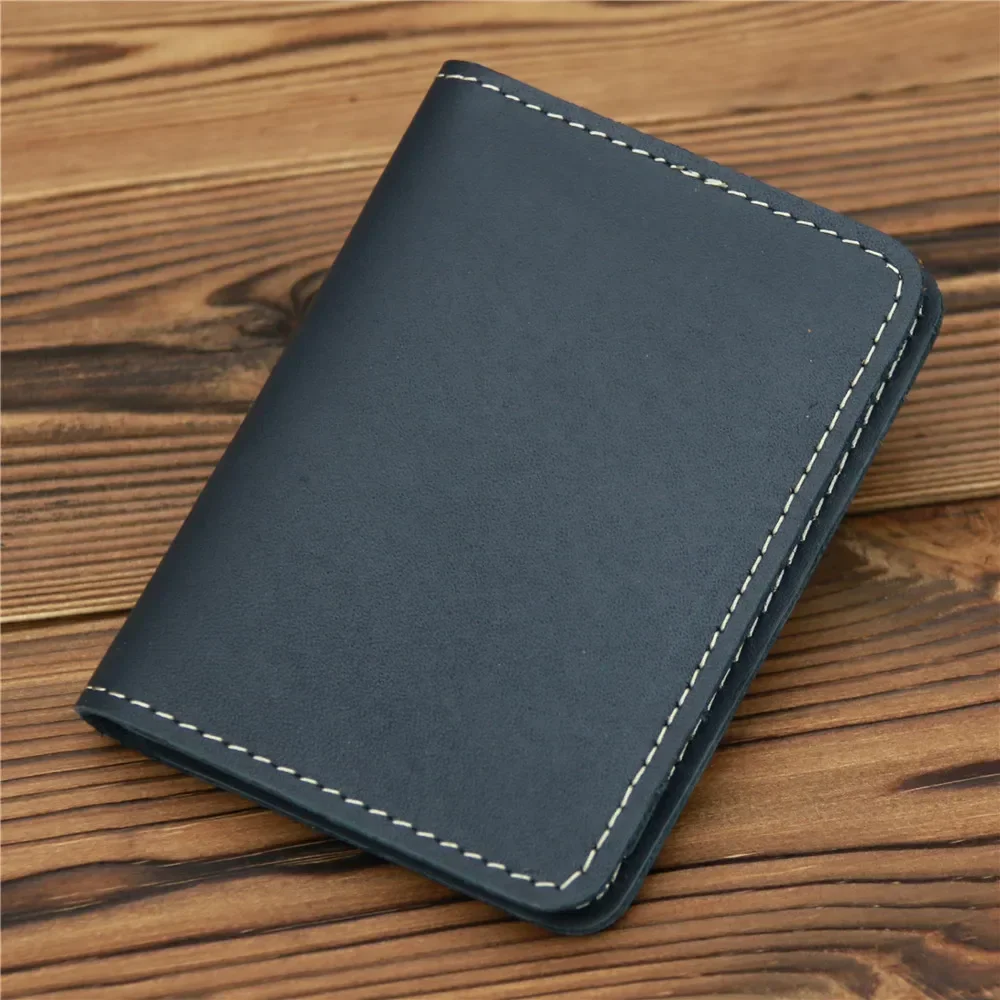 Artisan Leather Vintage-Style Card Holder Wallet – Timeless Gift