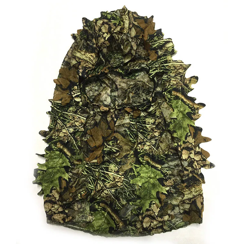 Camouflage Hat Man and Woman Outdoor Hunting Cycling Fishing Bionic Camouflage Hunting Mask Headgear