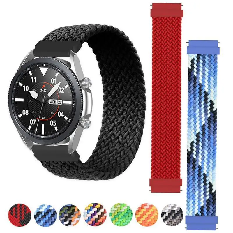 Braided Solo Loop Smartwatch Strap - Versatile and Stylish Bracelet 22mm/20mm