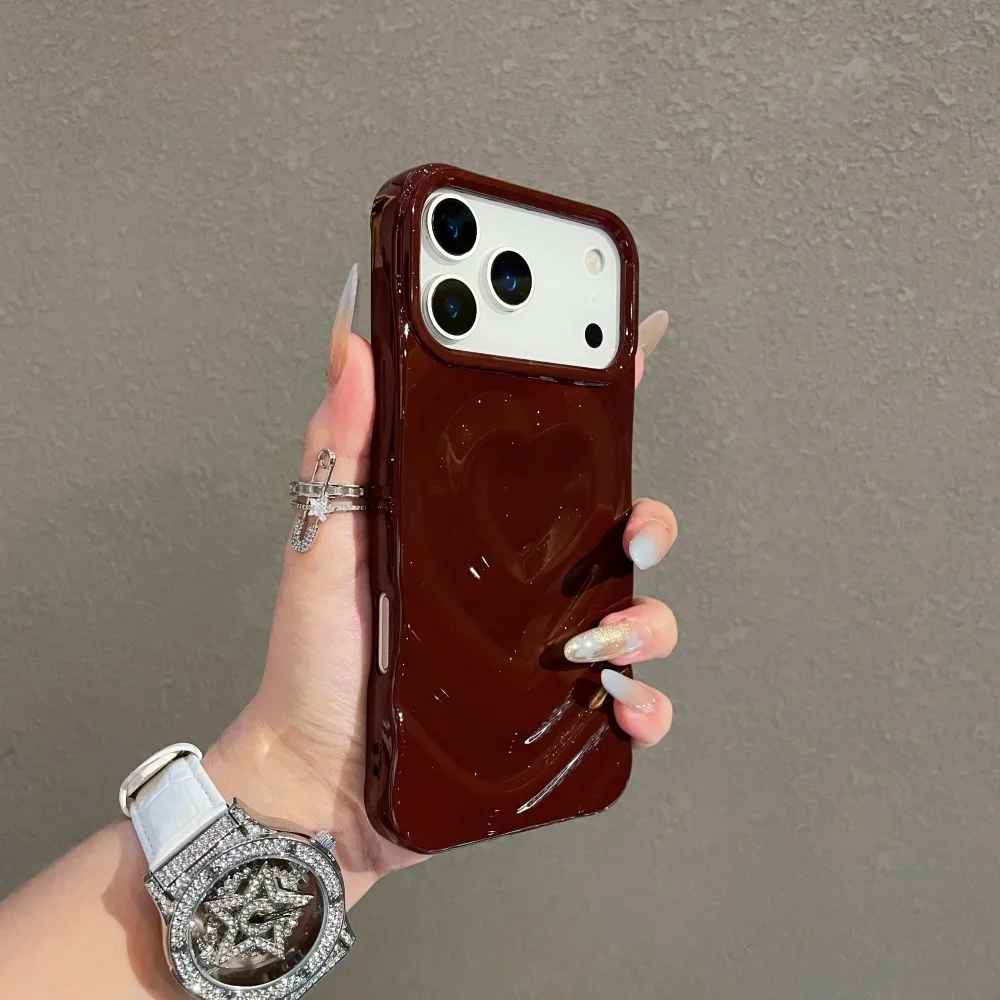 Vibrant 3D Love Heart Candy Phone Case – Ultra Slim Shockproof Design