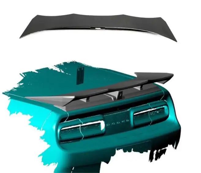 

Real Carbon Fiber Car Rear Wing Trunk Lip Spoiler For Dodge Challenger 2015 2016 2017 2018 2019