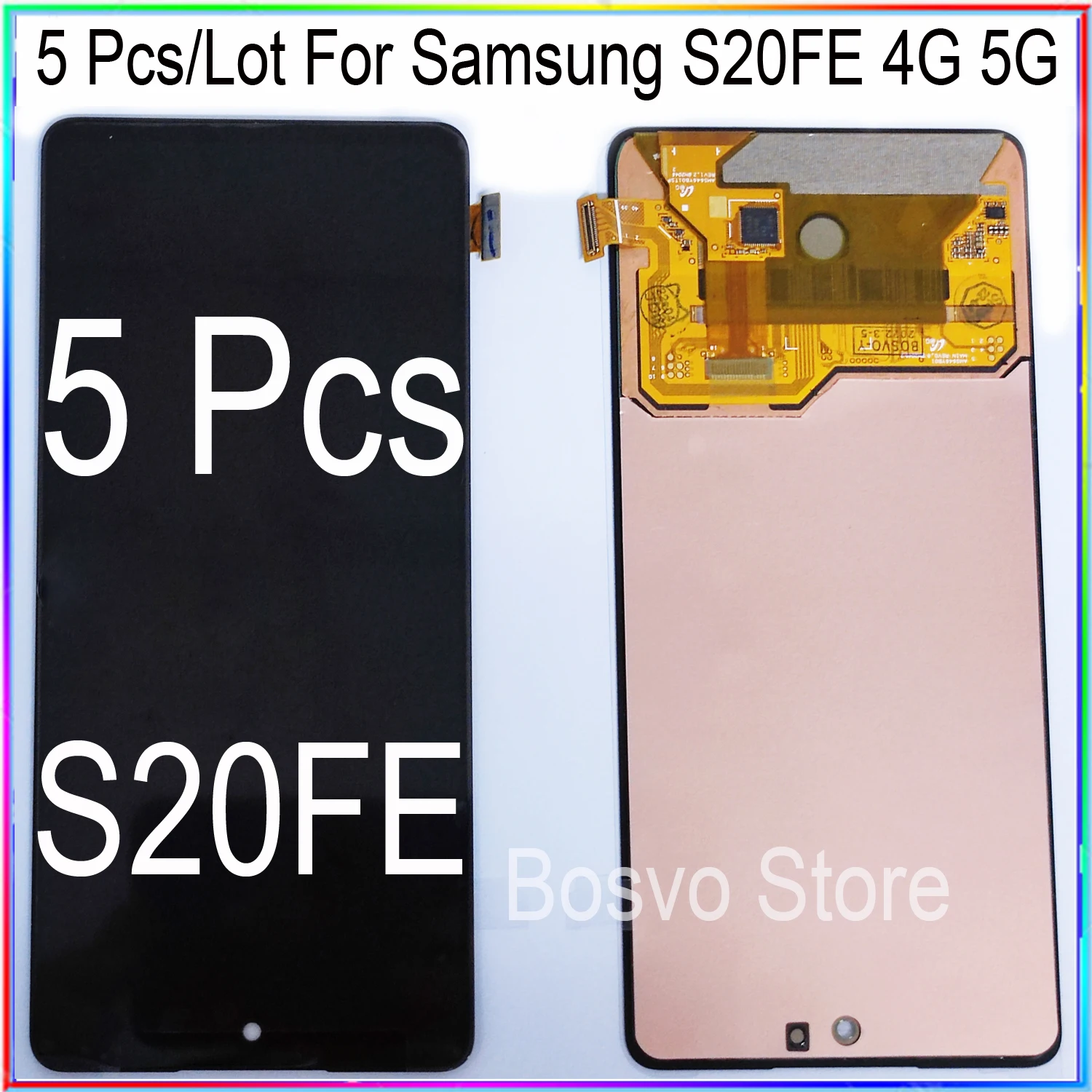 삼성 갤럭시 S20FE LCD 스크린 디스플레이, 프레임 어셈블리 터치 포함, 5G S20 라이트, 로트당 5 개 도매 ...