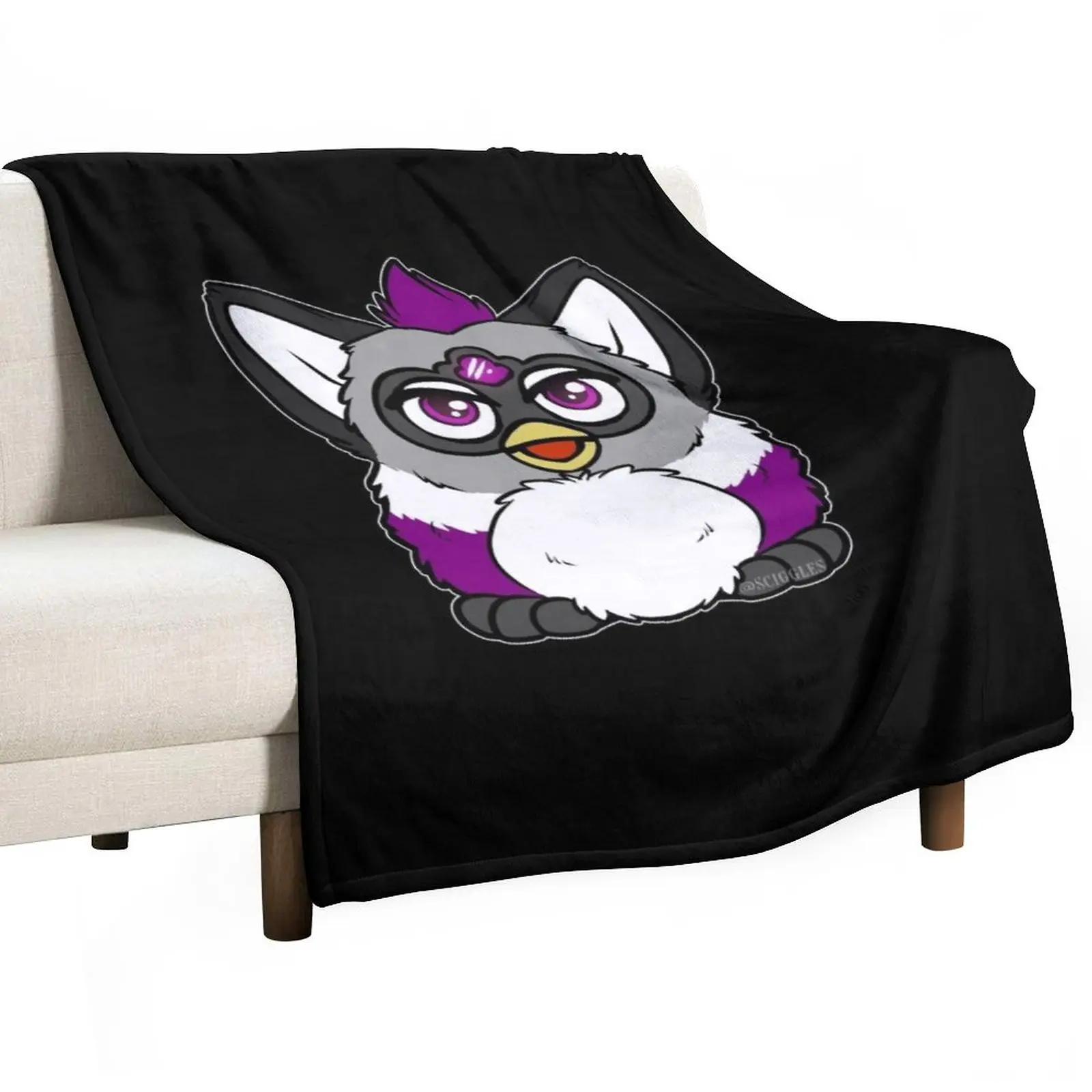 

Ace Furby Throw Blanket Luxury Designer Blanket Comforter Blanket