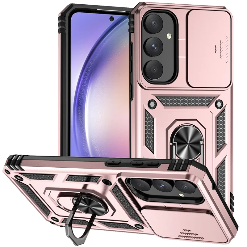 Armor Shockproof Phone Case with Lens Protection and Ring Holder