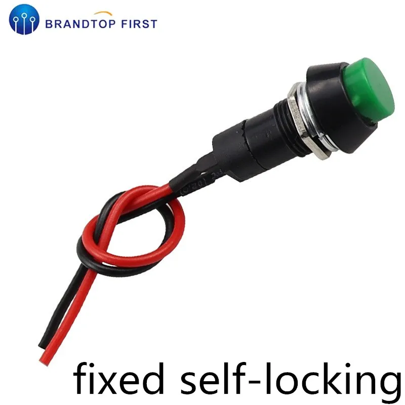 Small Rocker Push Switch 1pcs-Push-button-switch-small-car-circuit-wire-speaker-electrical-mini ...
