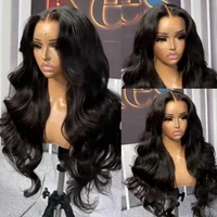 Perruques en cheveux humains Body Wave 13x6 HD avec dentelle transparente pour femmes noires, 30-40 pouces, perruques frontales complètes 13x4 360 pré-épilées 2