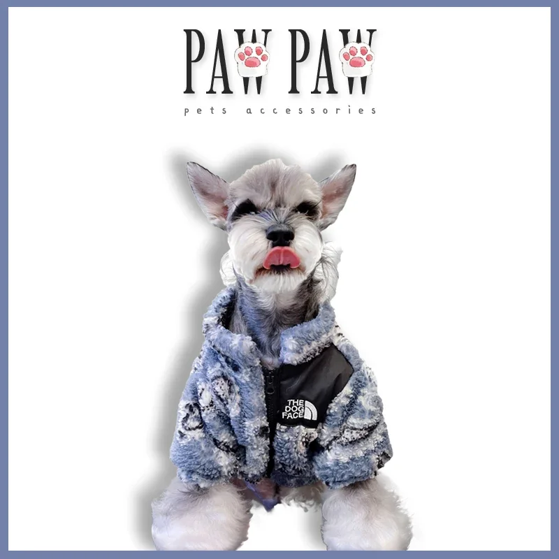 

Модная зимняя куртка в виде лап для собак, стильное дизайнерское пальто для собак, одежда для домашних животных, шнауцер, пудель, Западный Хайленд, померанский бишон