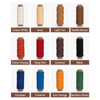WUTA Leather Waxed Thread Round Polyester Sewing Thread – Hand Stitching Cord for Leather Craft, DIY Bracelets & Repair Work - Image 6