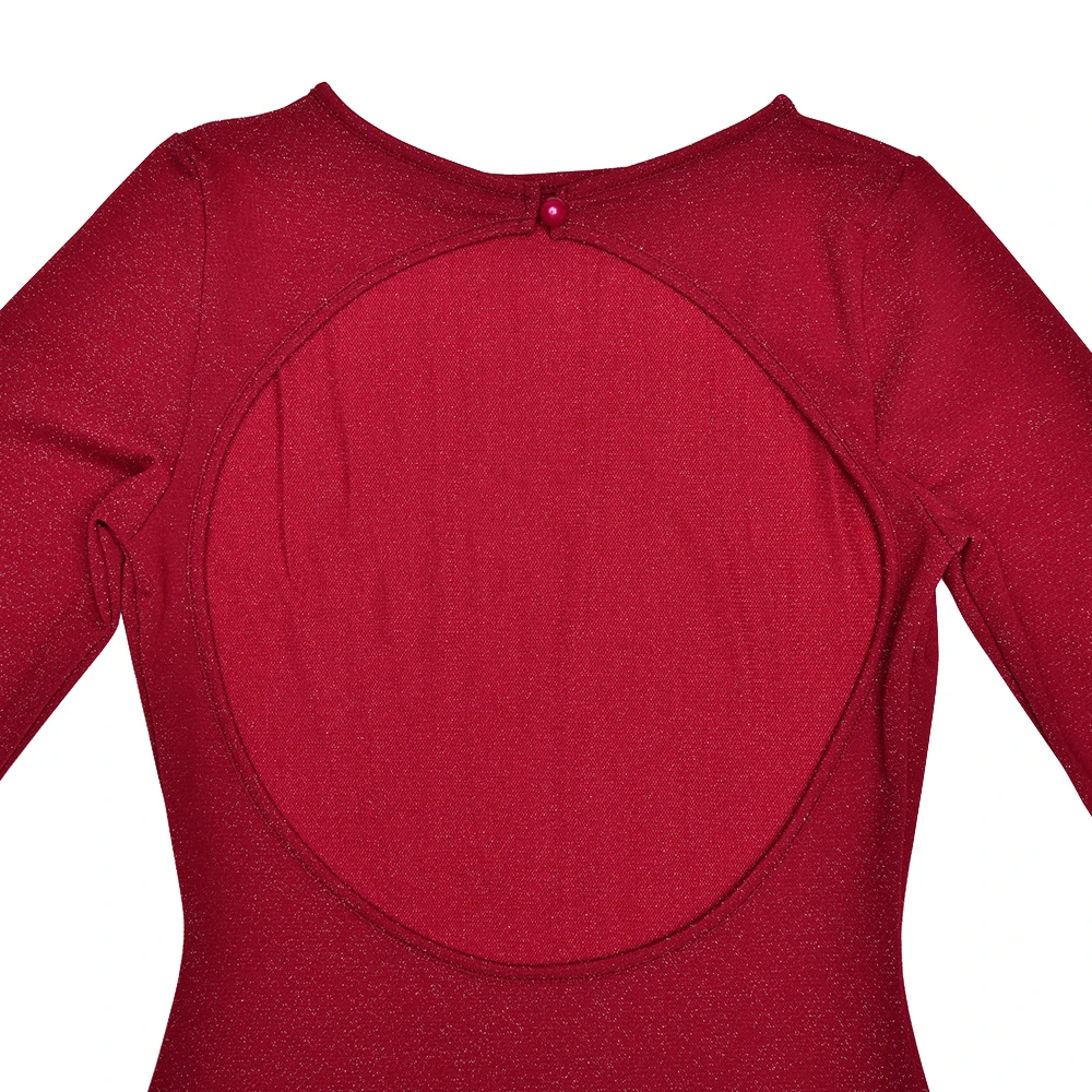 Elegant Long Sleeved Irregular Dress Women High Elasticity Tight Sexy Backless Evening Dress Slim Party Club Vestido