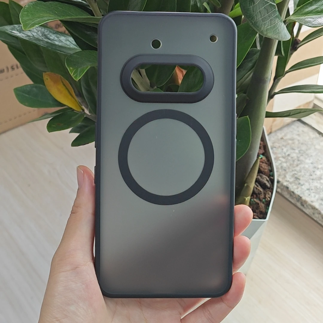 Magnetic Shockproof Transparent Case with Lens Protection - Crystal Clear Back Cover