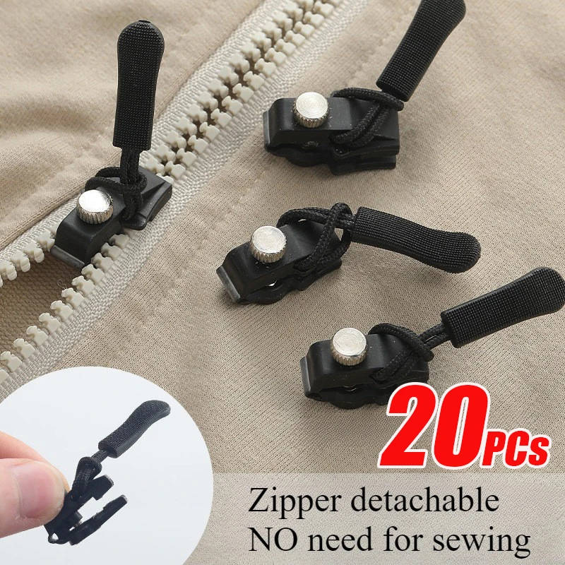 3/20pcs Universal Instant Zipper Repair Replacement Sliding Teeth Rescue Zipper Sliders Zipper Pull Sewing Supplies 3/20pcs Universal Instant Zipper Repair Replacement Sliding Teeth Rescue Zipper Sliders Zipper Pull Sewing Supplies