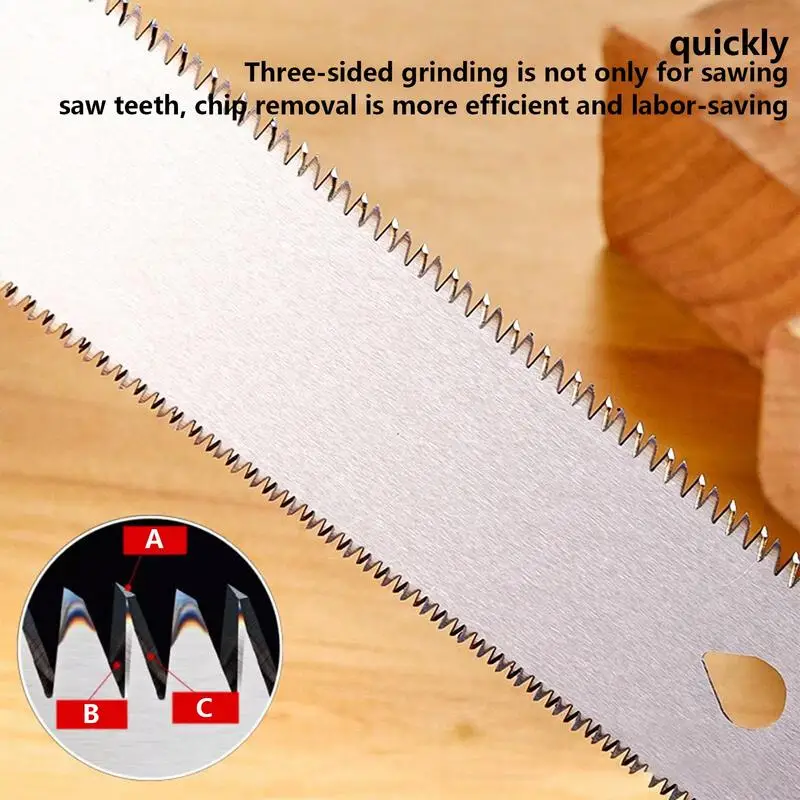 Japanese Pull Saw 5.9 Inch Pull Saw With Double Edges Woodworking Tool Japanese Wood Cutter Tools For Woodworking And Garden 4