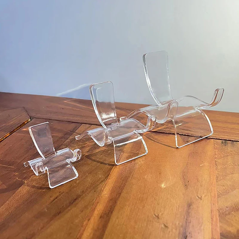 

10Pcs Boutique Store Necklcace Display Props Clear Acrylic Jewlery Holder Stone Crystal Model Display Stand Rack