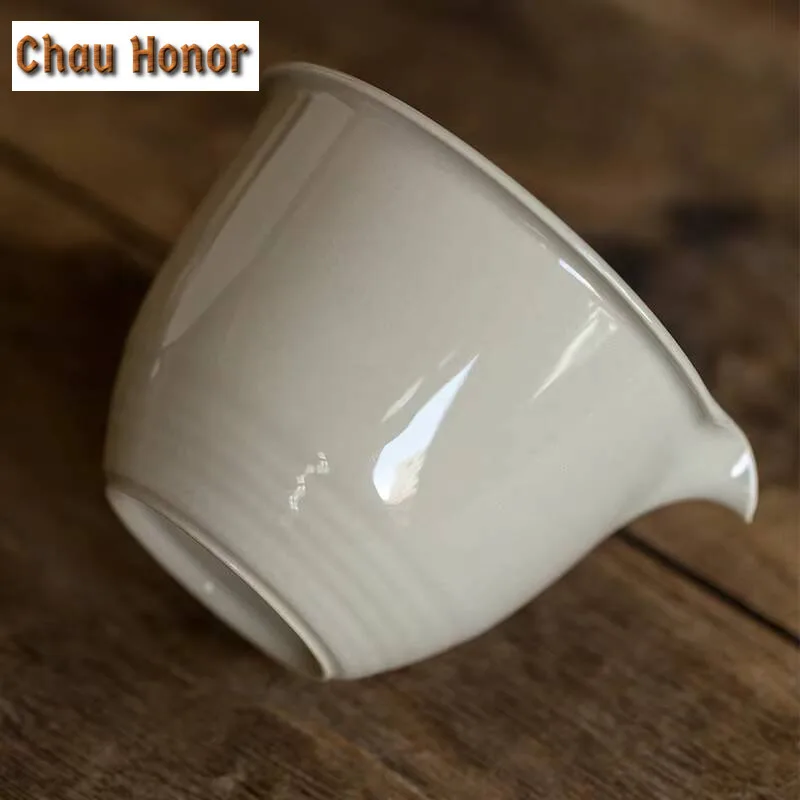 200ml Japanese Plant Ash Glaze Fair Cup Ceramic Household Tea Dispenser Uniform Cup Teasea Coarse Tea Ceremony Customized Gift