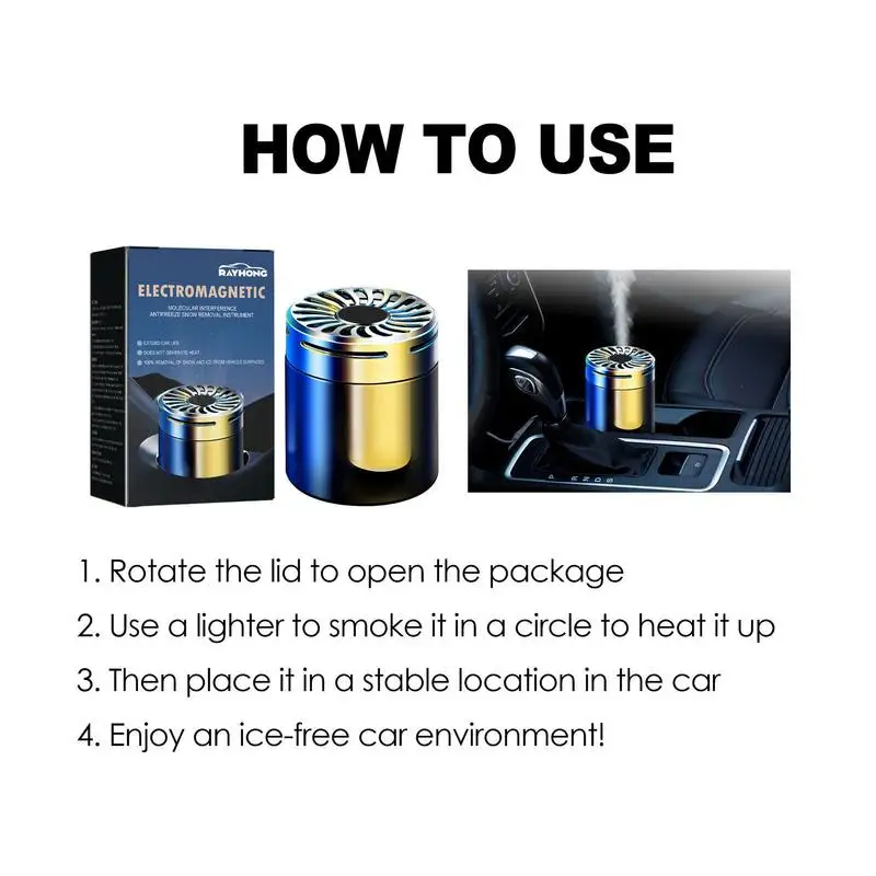 DeIcerForCarWindshieldCarDeicerWindshieldDeicerPortableCarAromatherapySnowRemoval