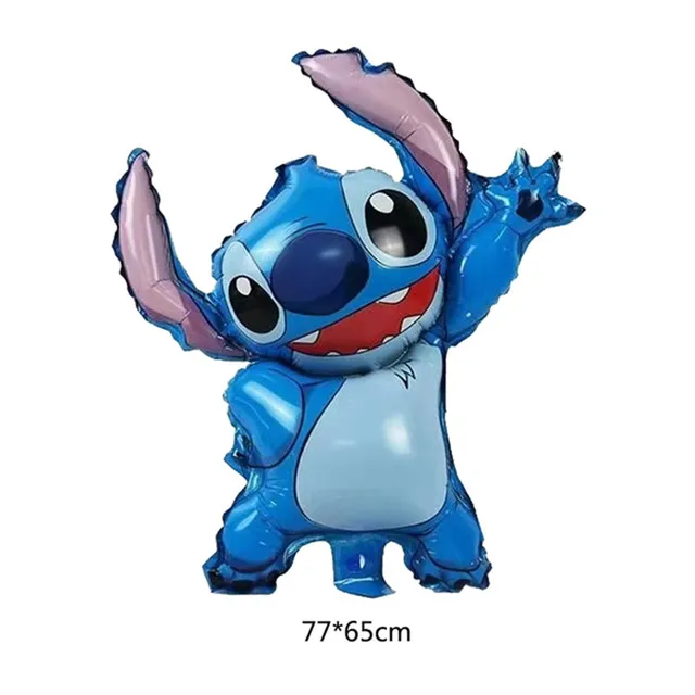 디즈니 Lilo & 스티치 핑크 호일 풍선 - 생일 파티를 위한 완벽한 장식품!