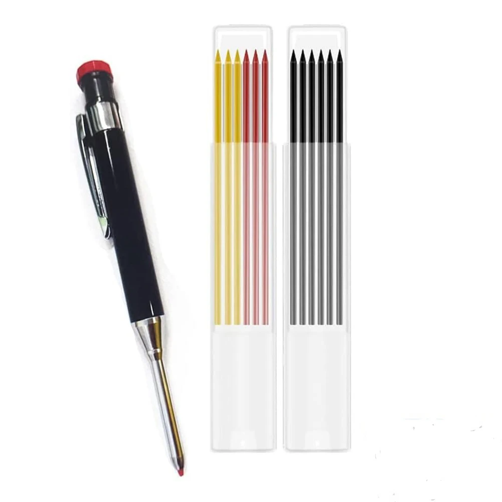 

Deep Hole Carpenter Pencil Marks On Metal Plastic Glass Wood Paper Easy To Attach To Pocket For Construction