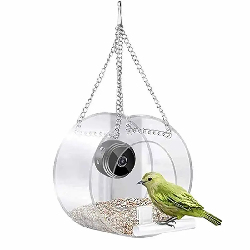 

Умная кормушка для птиц с присосками, 720P, HD