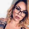Cat Eye Oversize Frame Clear Glasses Myopia Nerd Spectacles  -0.5 -1.0 -2.0 to -6.0, Big Hyperopia +0.5 to +6.0 3