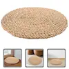 20/30cm Japanese Style Natural Straw Round Pouf Tatami Cushion Rattan Yoga Cushion Woven Sitting Seat Cushion 1