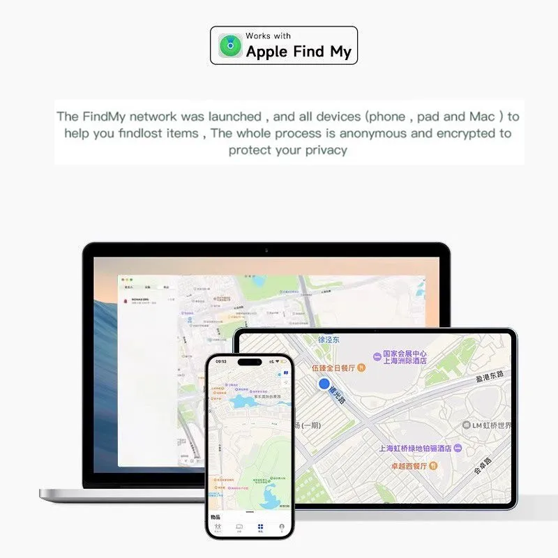 Bluetooth Smart Tags Anti-lost GPS Tracker AirTag Work Find My APP Tracking Locator Global positioning Device Search Finder item