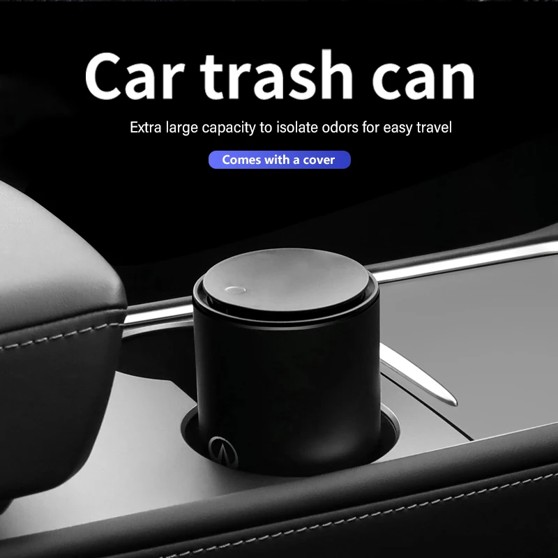 Car Trash Can Ashtray Dust Case Garbage Holder Click Open Cover For Infiniti Q70L QX50 Q50 QX30 QX60 QX80 Q60 Q30 QX70 Q70 G37