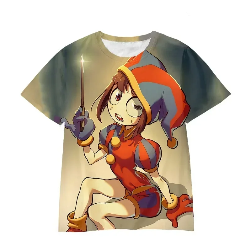 The Amazing Digital Circus 3D T Shirt Casual Summer Short Tees Kids Cartoon Graphic T Shirts Men Clothing Harajuku Anime Tshirt 3