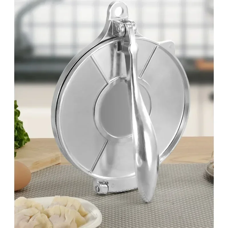 Tortilla Press Maker Aluminium Alloy DIY Manual Corn Tortillas Pressing Tools Long Handle Anti-rust for Home Kitchen Cooking tortilla press