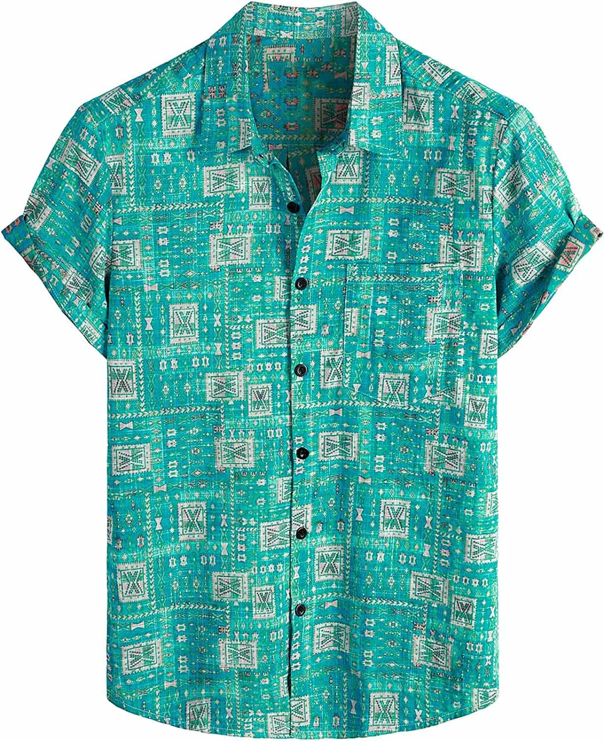 Summer-Men-s-Hawaiian-Shirt-Casual-Floral-shirt-Short-sleeve-single ...
