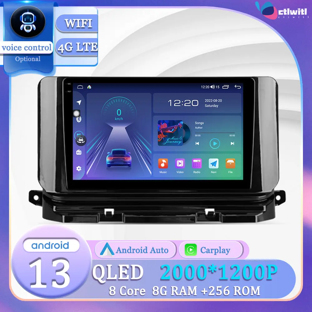 

Автомагнитола на Android 13 для Skoda Octavia 4 A8 2019 - 2021 с сенсорным экраном и навигацией