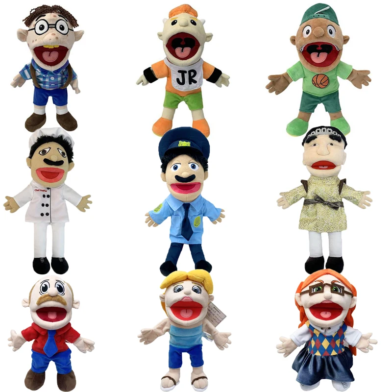 Juego de 2 piezas y 3 piezas, muñeco de peluche de mano, muñeco de peluche travio, Muppet de dedo divertido, cantante, rapero, Coby, fita, regalo de cumpleaños - AliExprs 26
