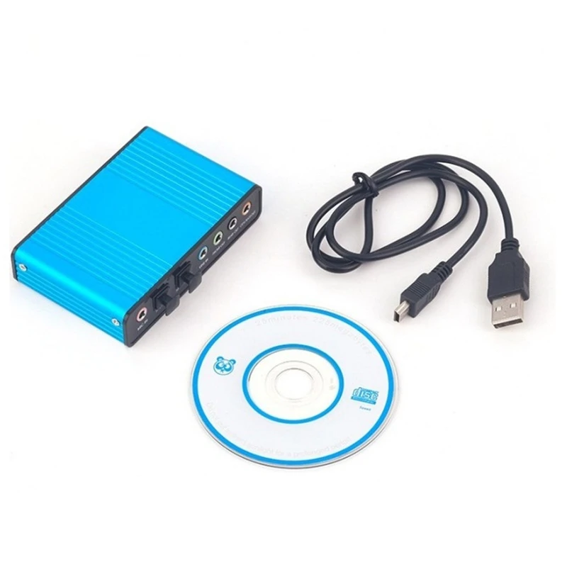 

USB External Sound Card 6 Channel 5.1/7.1 Surround Adapter S/PDIF for PC