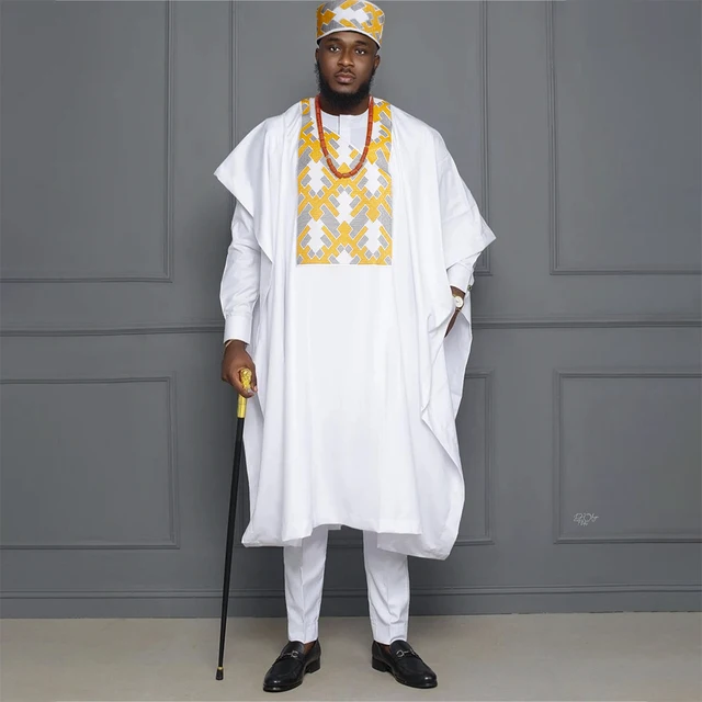 Jide Embroidered Dashiki Agbada Outfit