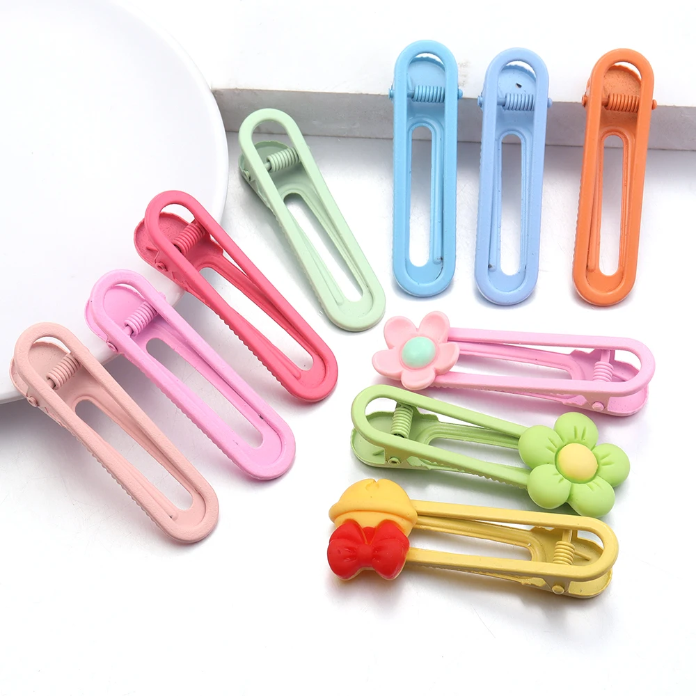 20 teile/los Metall Haar Clips Koreanische Süße Mädchen Haarnadel Hohl Haar Clips Barrettes Für Headwear Haarspange Styling Zubehör