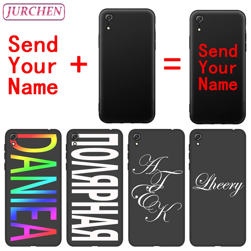Custom Black Matte Silicone TPU Photo Case Cover by JURCHEN
